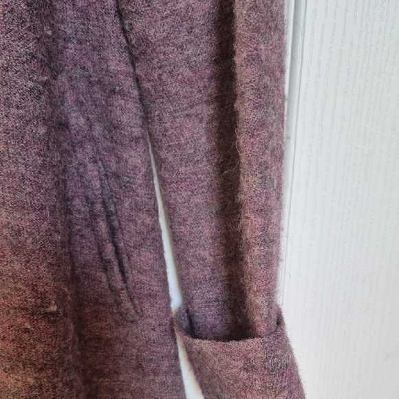 Soft Surroundings Lavender Cardigan with Floral Accents - Picture 3 of 10